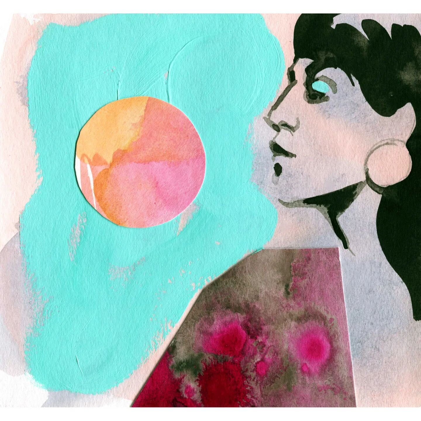 Maybe I was subconsciously thinking of next week's solar eclipse? Woman and Sun. 

Acrylic, ink, and paper collage 

#illustratorsoninstagram #illustration #painting #acrylicpainting #collage #mixedmedia #art #artistsoninstagram #artistsofinstagram #