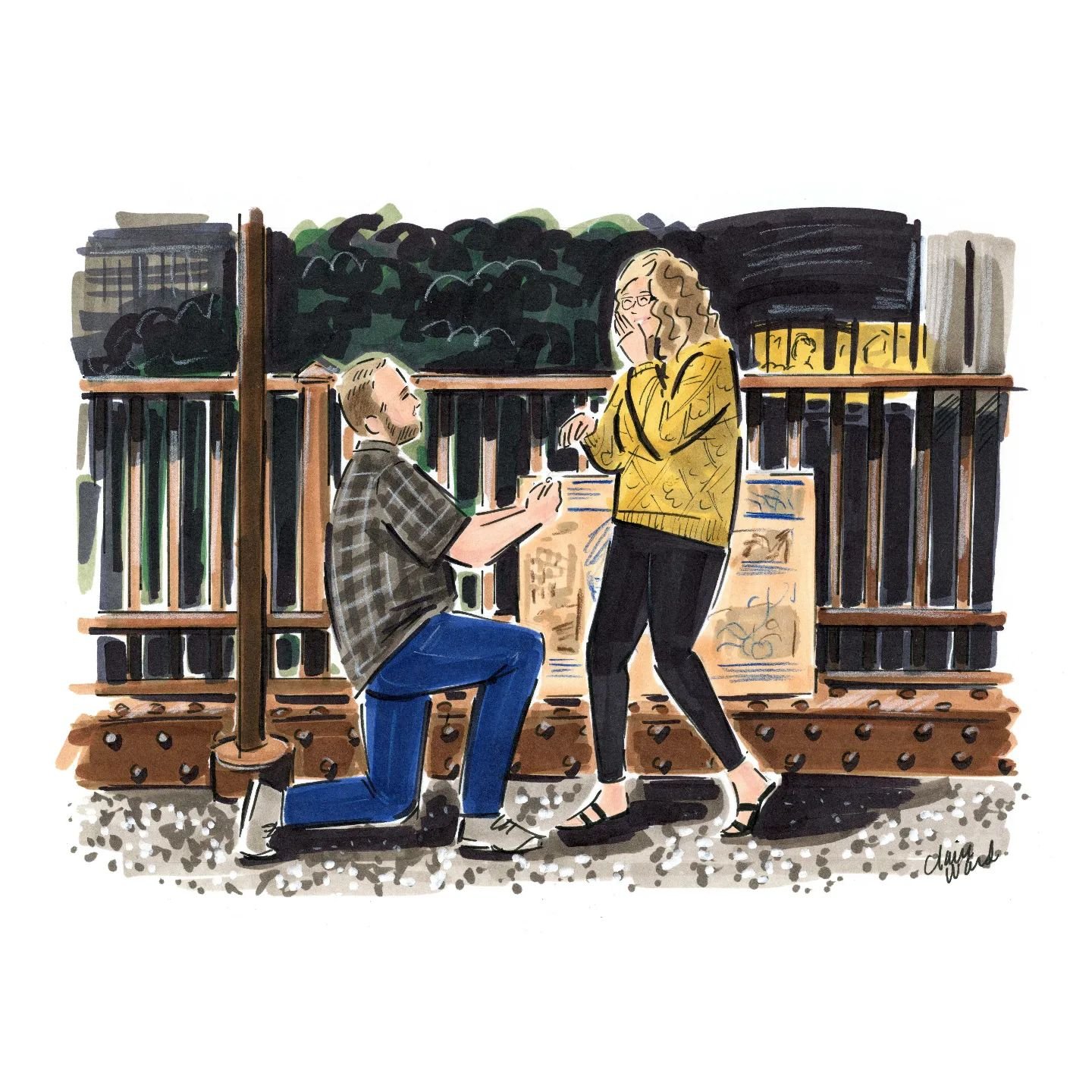 Mill City marriage proposal 🌆💞

#portraitartist #portraitart #portrait #portraitillustration #customportrait #customart #customillustration #illustration #illustratorsoninstagram #commissionsopen #commissions #commissionpainting #commissionedportra