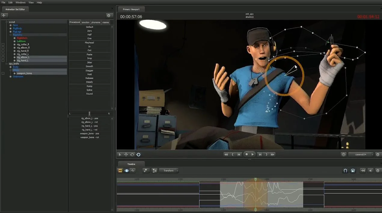 Source filmmaker treats motion as samples, rather then keyframes. It's not really a character animation package but it suggests possibilities that would be unthinkable with interpolated keyframes.