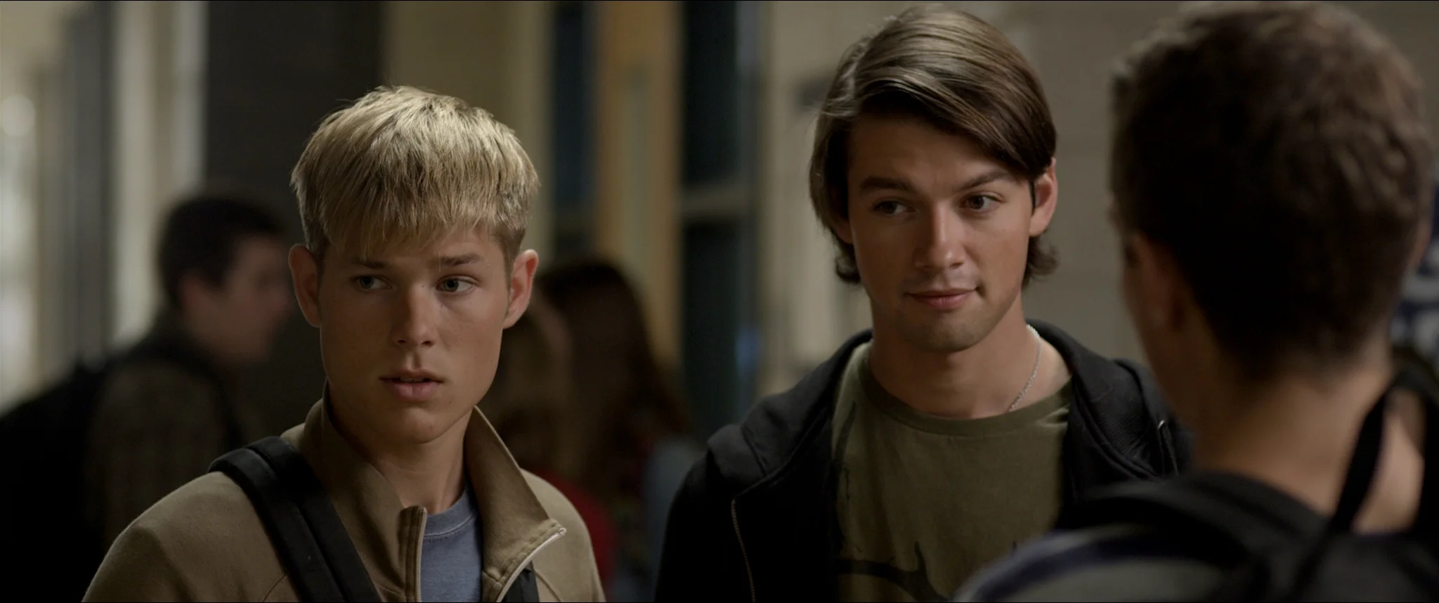 Mason Dye (left) and Ryan Munzert (right) deliver powerful performances in Natural Selection .