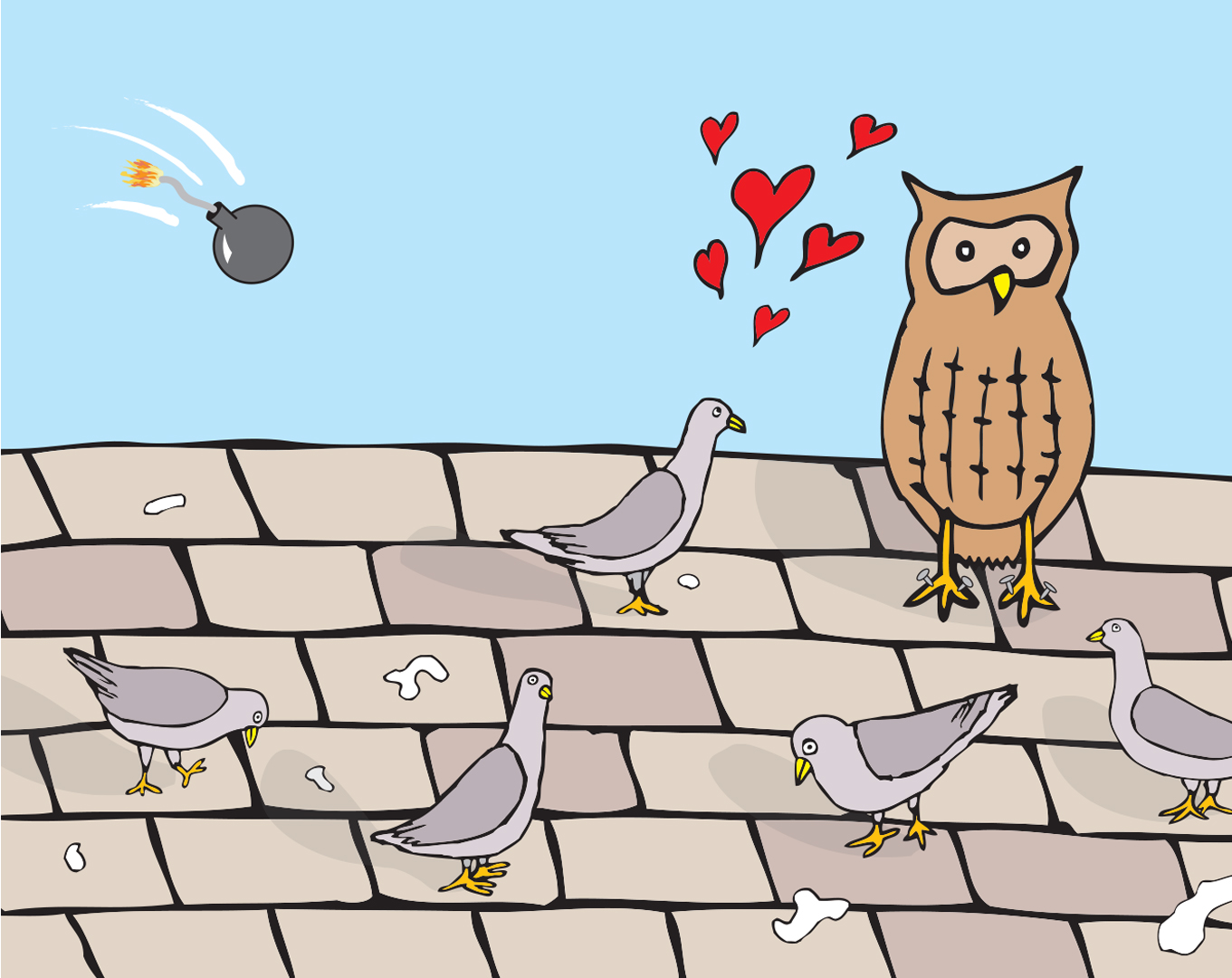 Pigeon Illustration