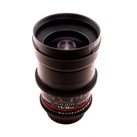 Rokinon EF 35mm T1.5 - $15/day