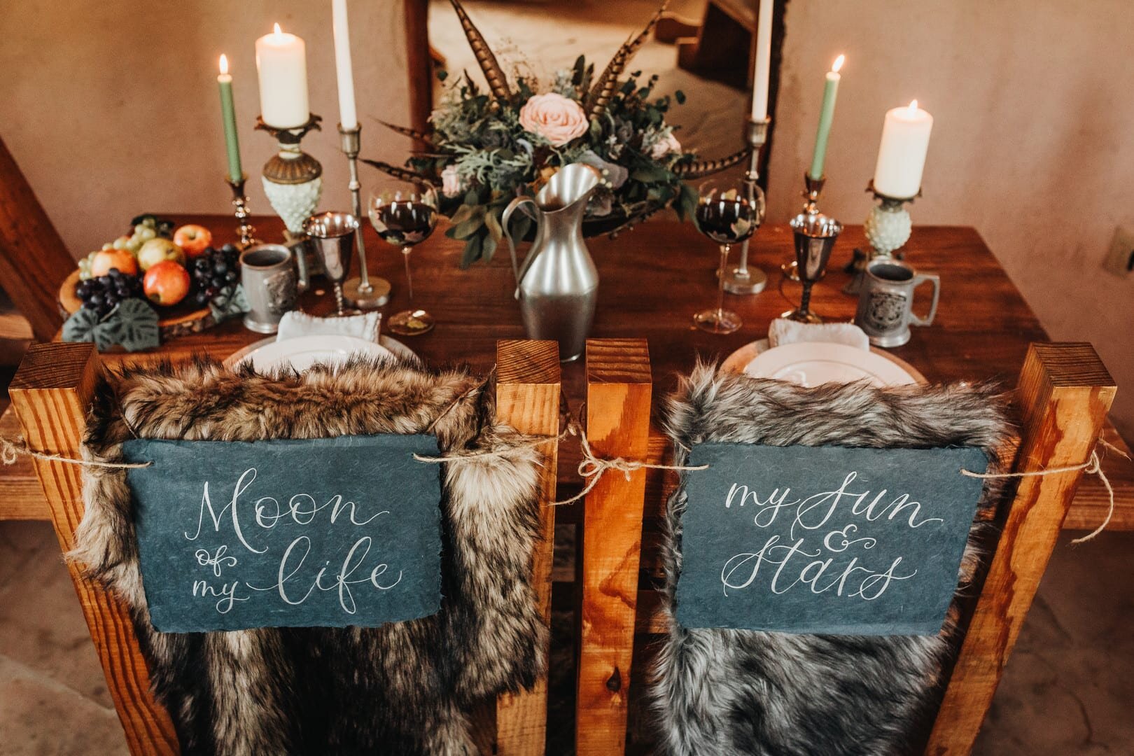 Game of Thrones Wedding Sweetheart Table Signs