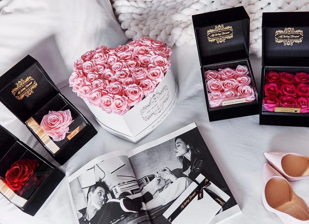 My Lasting Bouquet everlasting rose business, with Founder Malak Kamaz
