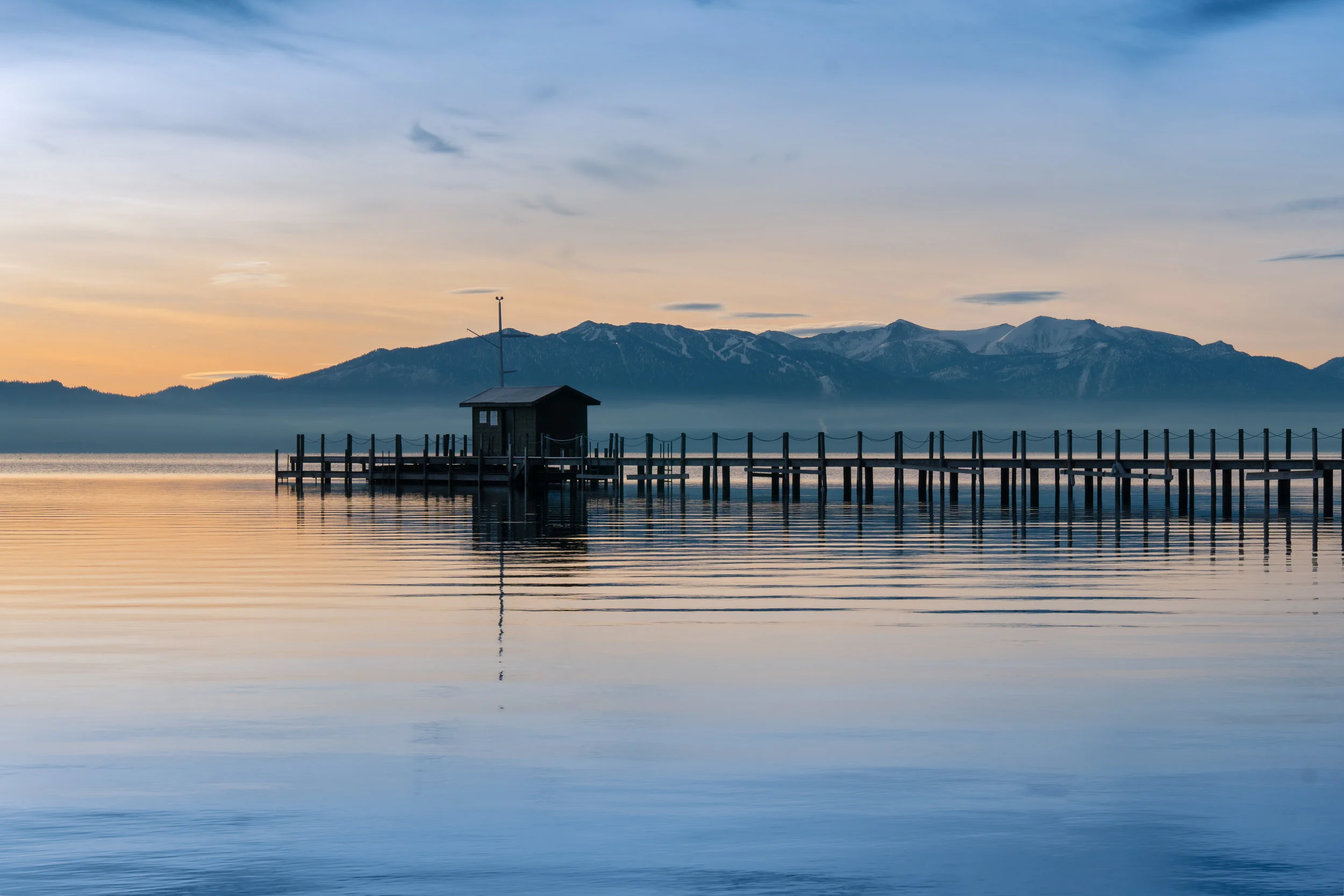Tahoe City Dock Sunrise
