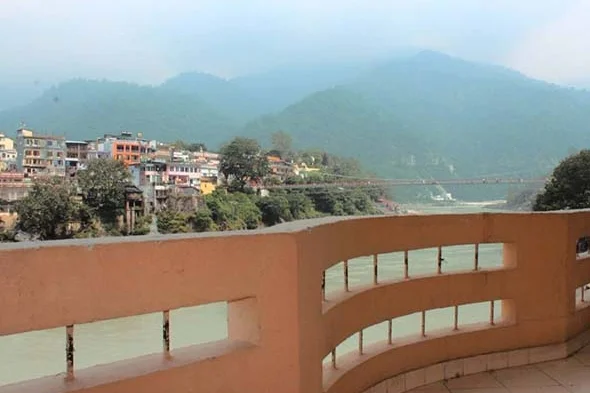 The view from your room at the ashram