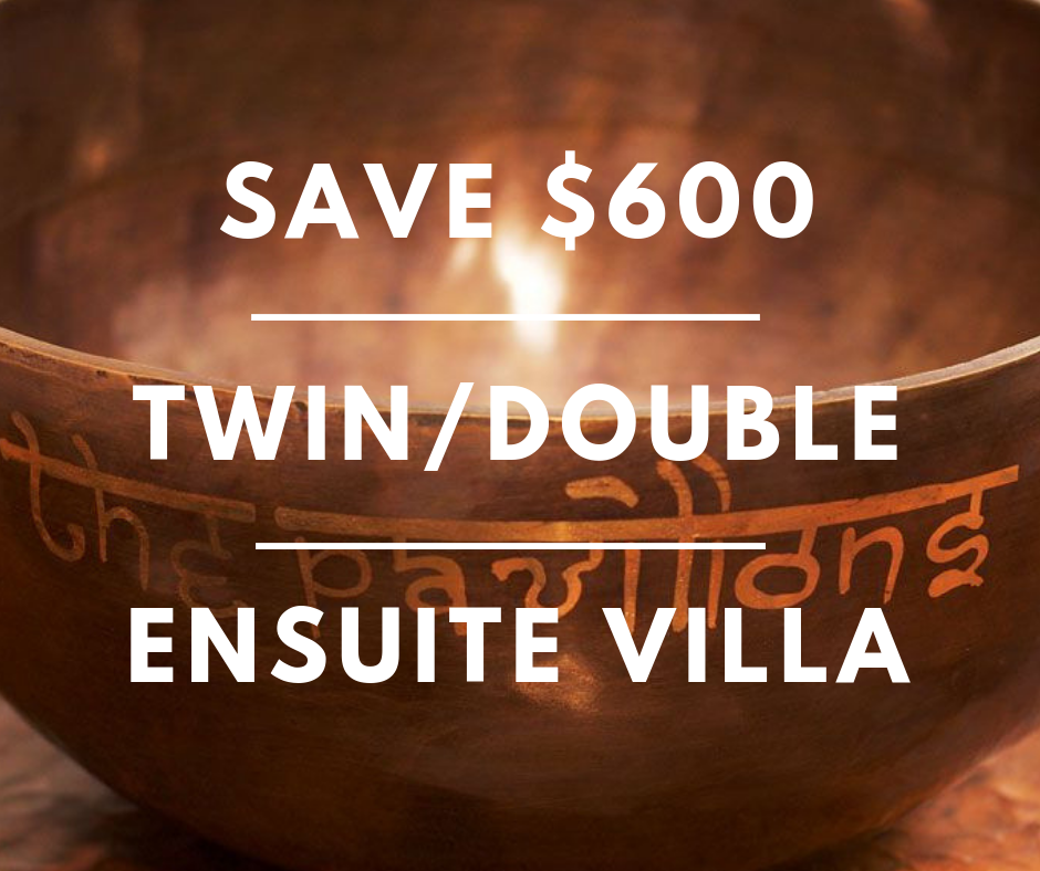 AUD$5,390 for 2 people ‘share’ ($2,695 each) LUXURY VILLA with mountain views Includes $600 discount for bringing a friend
