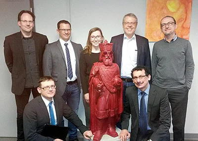 Das Studiengangrats-Team der FH Aachen und des ZVA-Bildungszentrums ( Frau Helmich nicht im Bild)