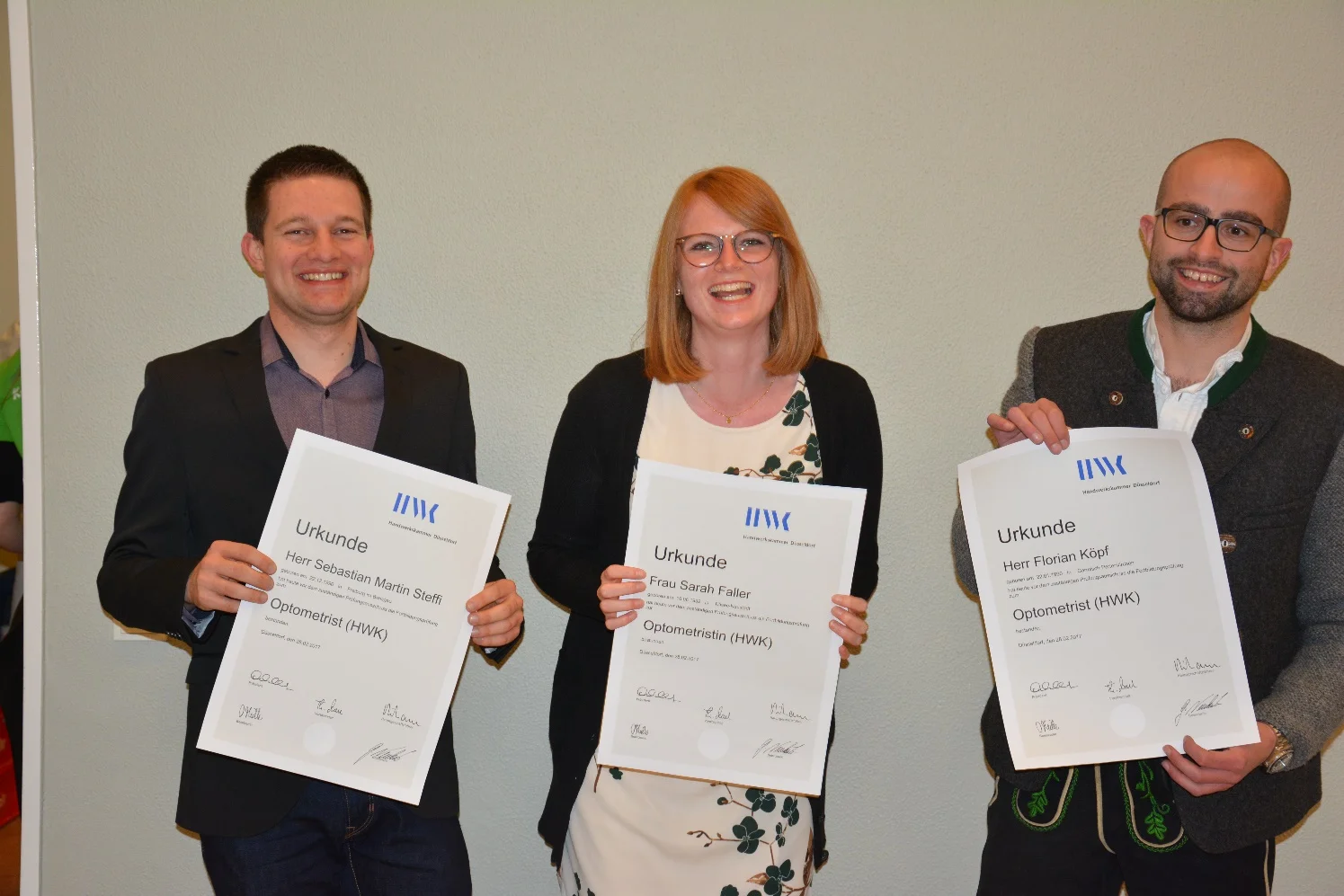 Abschlussfeier Optometristen 2016
