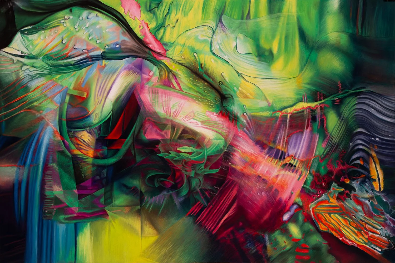 Regeneration, 30x46, pastel on paper