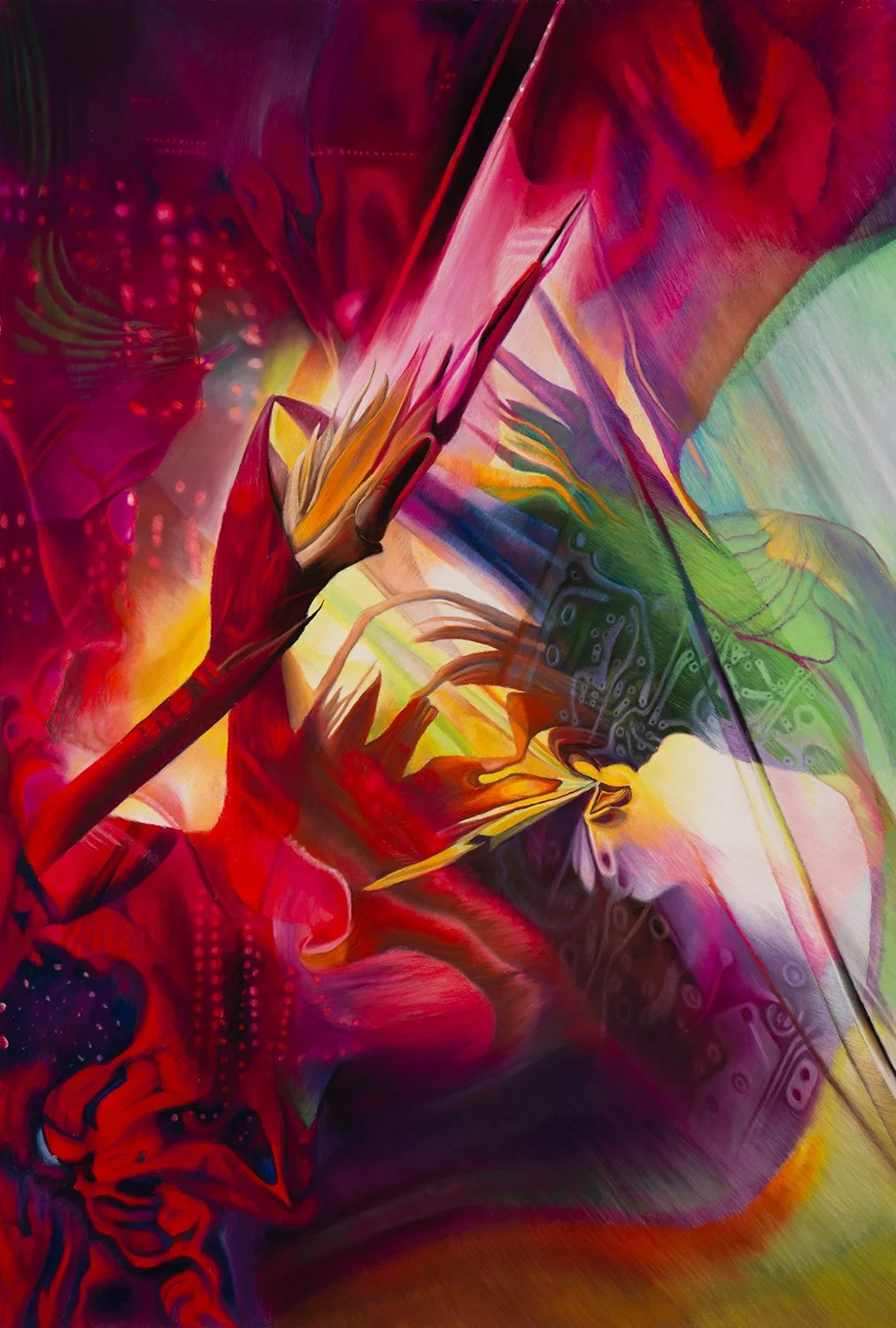 Paradise, 42x 30, pastel on paper