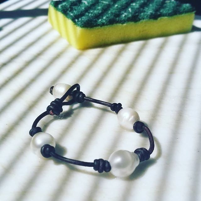 Public Service Announcement 
#psa for all you #moms out there! .
Are you ready for it?
.
Almost all of my #handmade #jewelry on #tzanady website is totally #waterproof and made with natural products!!!
. .
I haven't taken my bracelet off for 3 years 