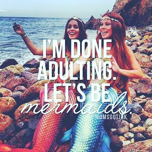 Same, Always but especially today...bust out that baby pool ya'll...its quarantini time! 🌊🧜&zwj;♀️🧜&zwj;♂️🐙 Tagging my favorite mermaid lagoon. Missing my merpeoples....aka...crab people, crab people,  ha! 💙😘 .
.
.
#crabpeople #cancer #mermaids