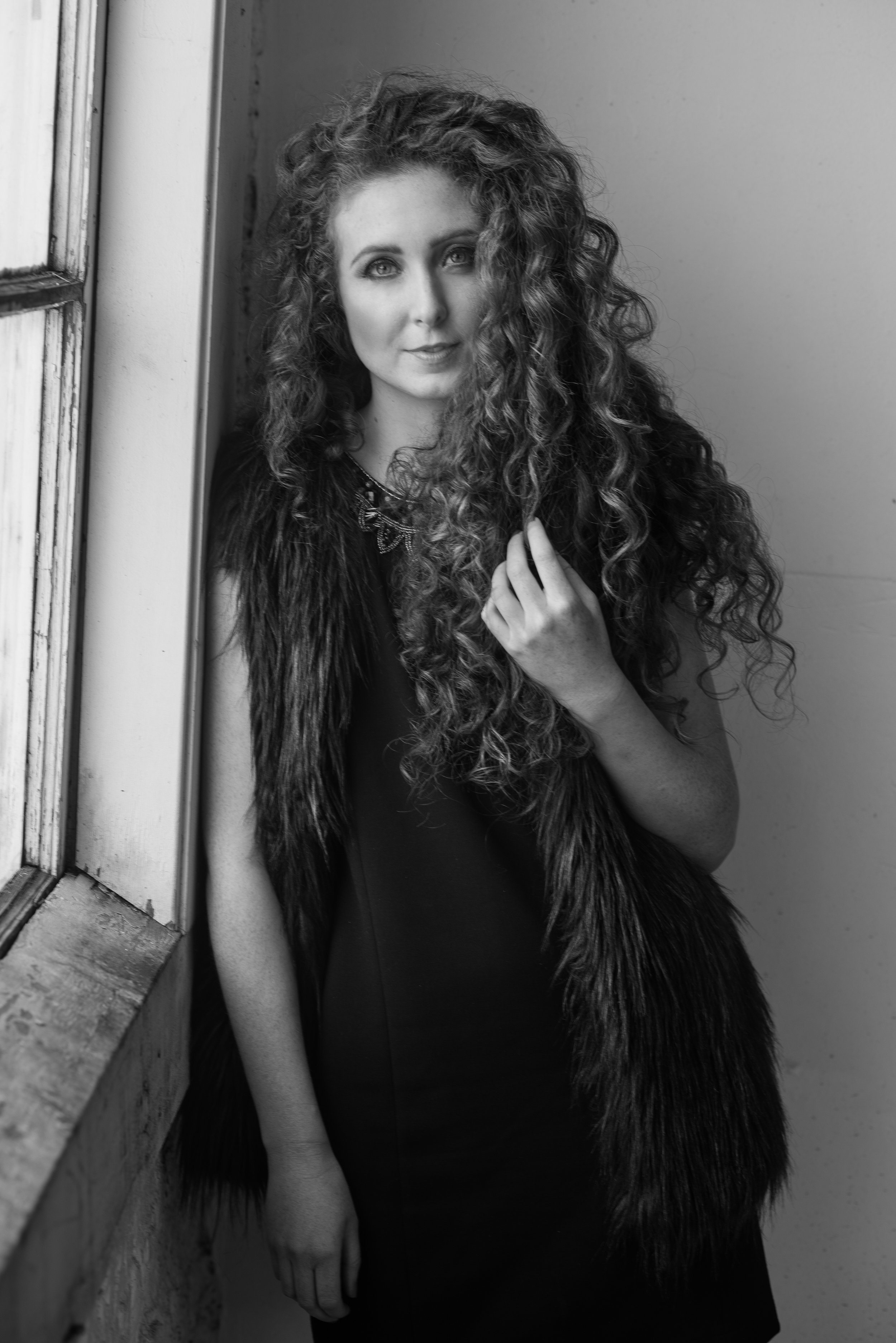 Lorna Ryan San Francisco Model Blogger Photoshoot Portrait NYFW B&W