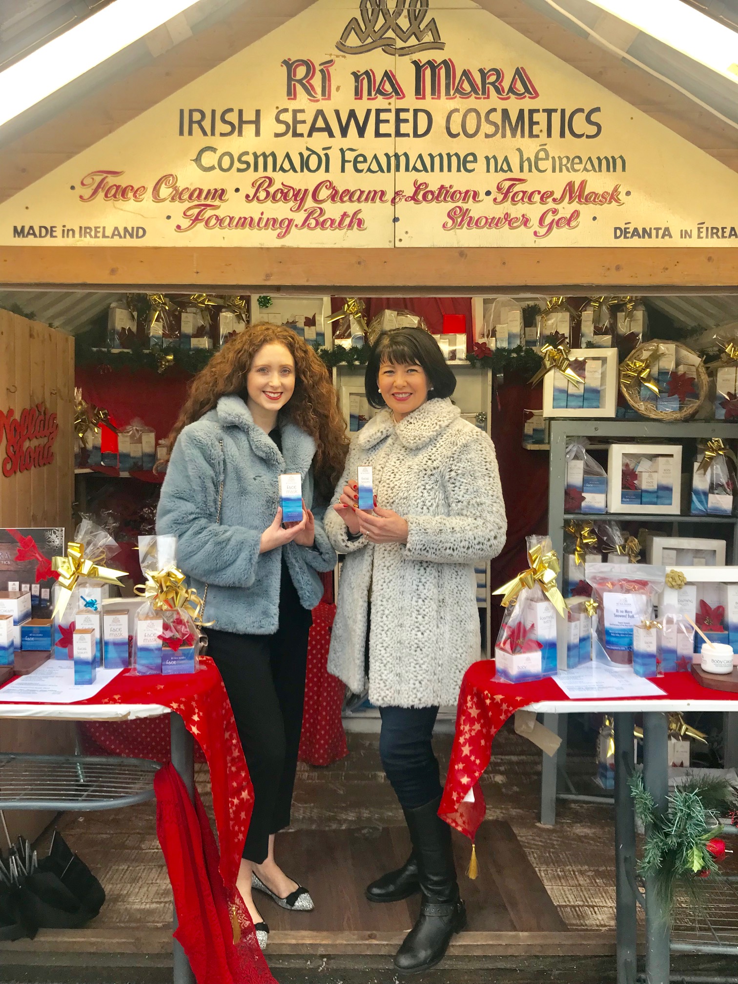 With fabulous owner &amp; founder of Rí na Mara, Deirdre, at Galway Christmas Market