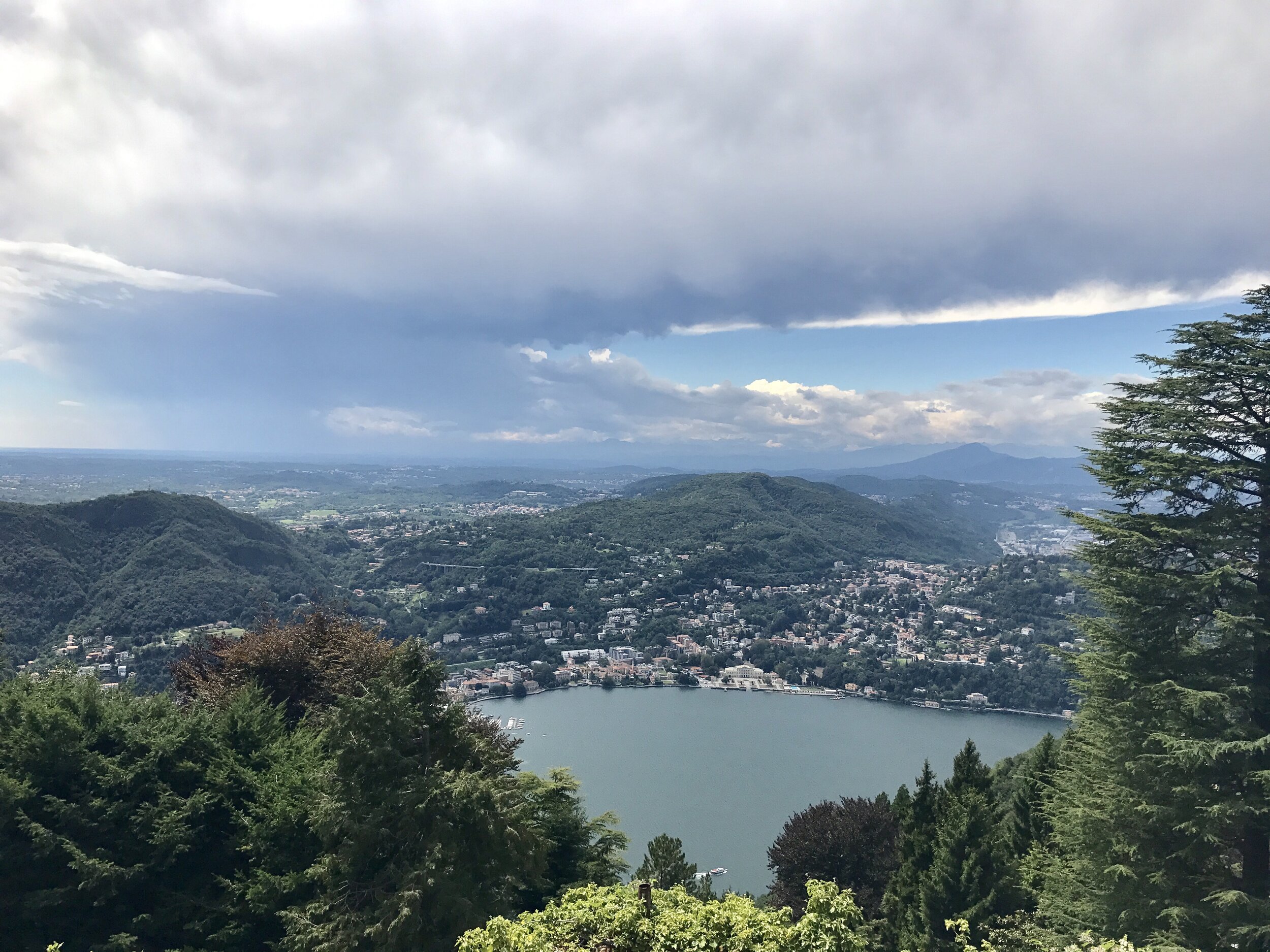 Lake Como Travel Guide: Amazing views of Lake Como after getting the cable car to the top of the mountain