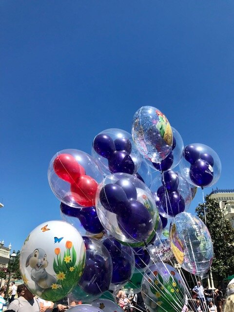 What to know on a first time trip to Walt Disney World, Florida: Balloons at Magic Kingdom