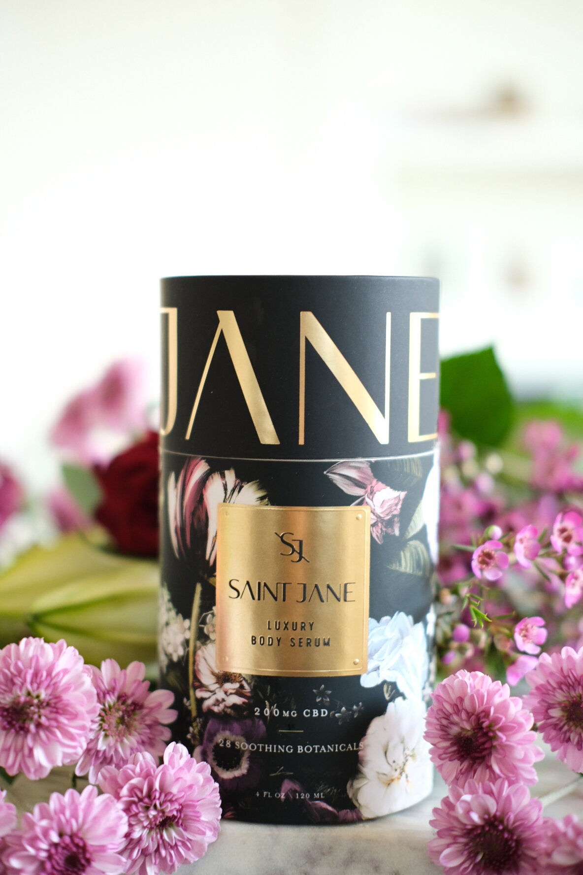 Saint Jane Beauty Luxury Body Serum. Saint Jane Beauty is a luxury CBD beauty brand which I delve into in this Saint Jane Review. Saint Jane Beauty infuses every formula with carefully-curated, sustainably sourced botanicals and high concentrations o