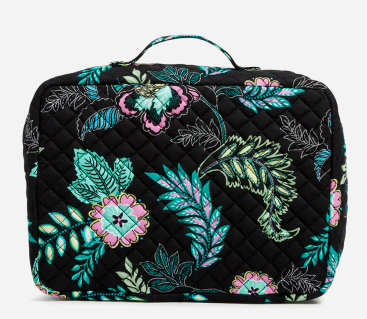The travel hanging toiletry bag I use on every trip. The vera bradley hanging makeup bag that I have been using for years. A very cute hanging toiletry bag. The only hanging travel cosmetic bag you need.