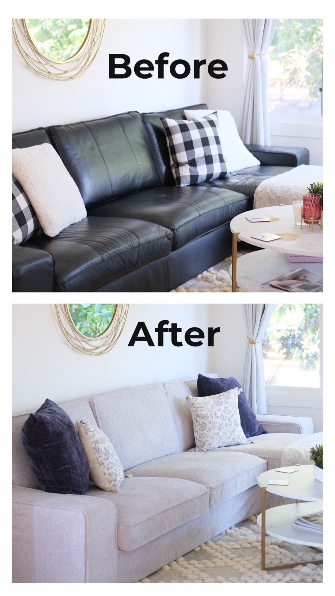 Before and after Comfort Works pictures
