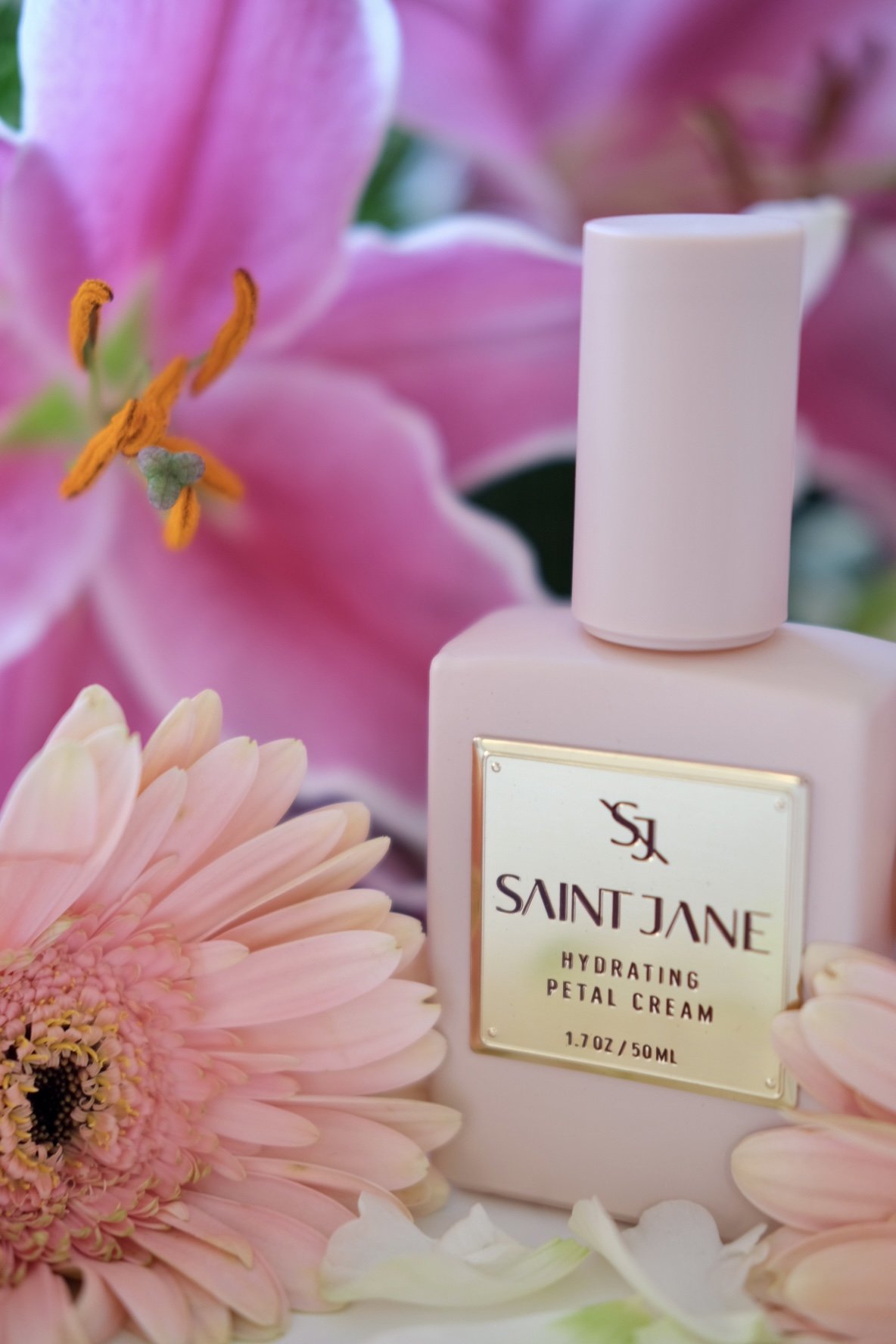 The next Saint Jane beauty review that I want to go through is a Saint Jane Petal Cream Review.   Saint Jane Petal Cream came out in 2021 and I was one of the lucky ones to get my hands on it when it first launched. The Saint Jane Petal Moisturizer i