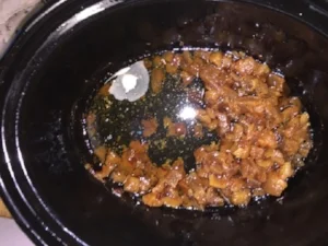After removing the rendered fat