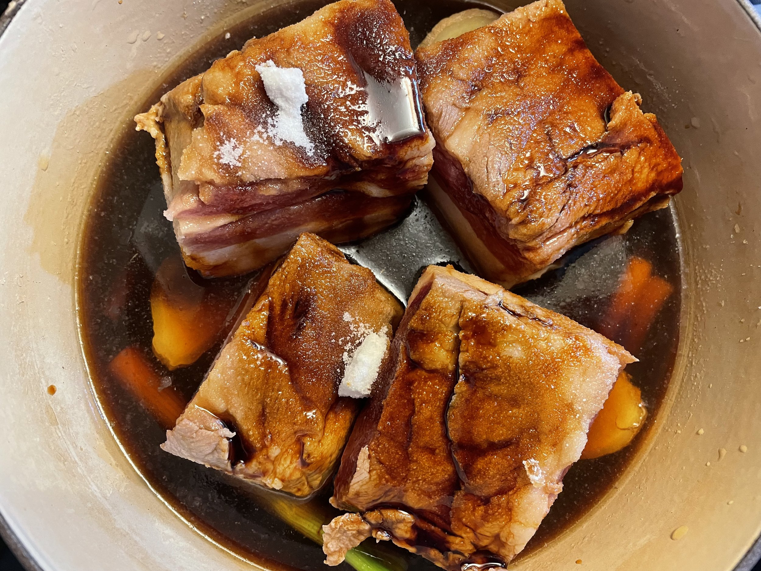 Chashu (Braised Pork) and Kakuni (Braised Pork Belly)