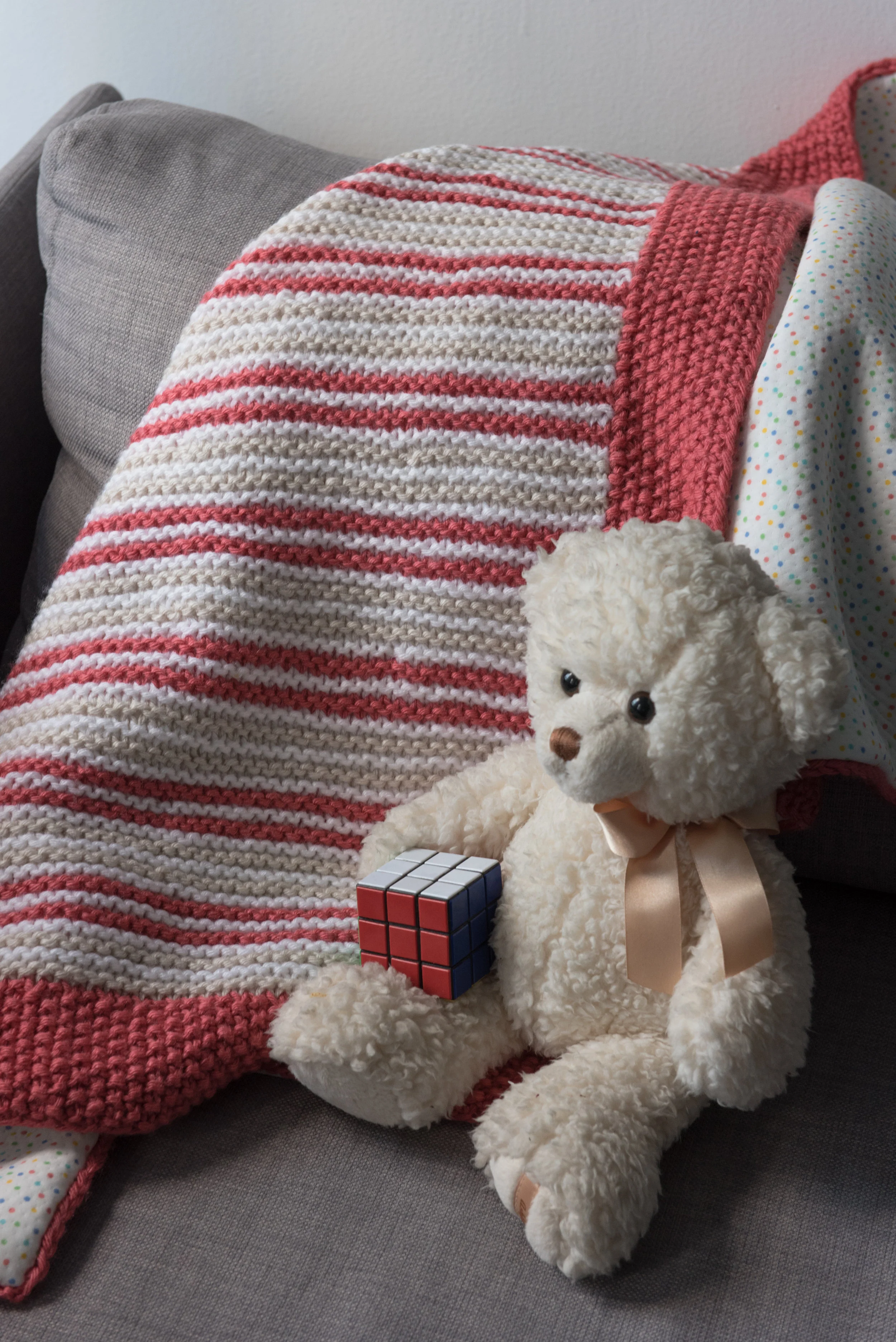 Stripe Hand Knit Baby Blanket Creating Comfort Lab Stripe Hand Knit Baby Blanket Creating Comfort Lab