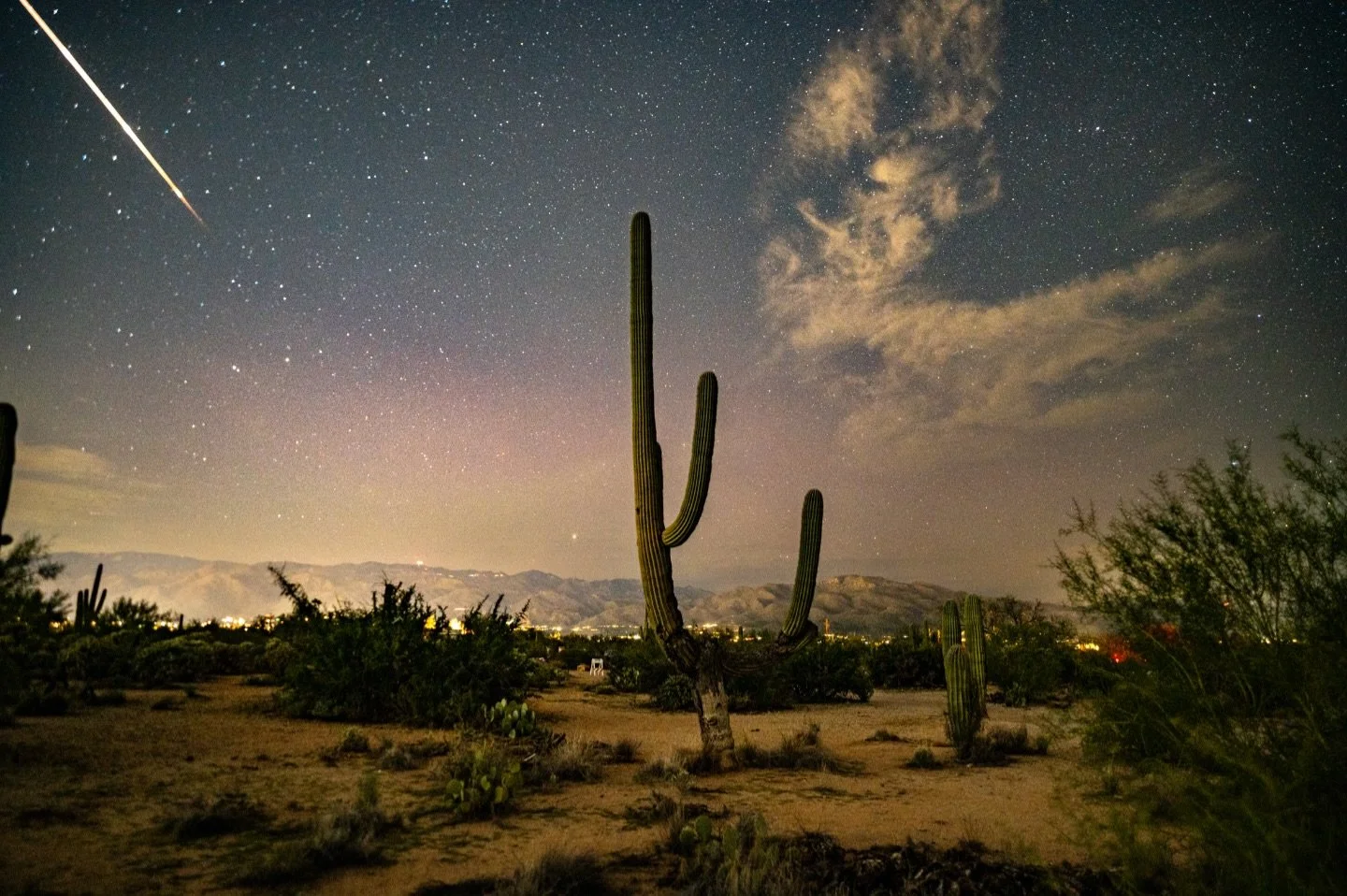 I didn&rsquo;t shoot the Geminid Meteor Shower.  But I stood under the  night sky while the air chilled my bones on November 12th hoping to glimpse the aurora for the second time this year. It faintly made its appearance whilst we stood there capturi