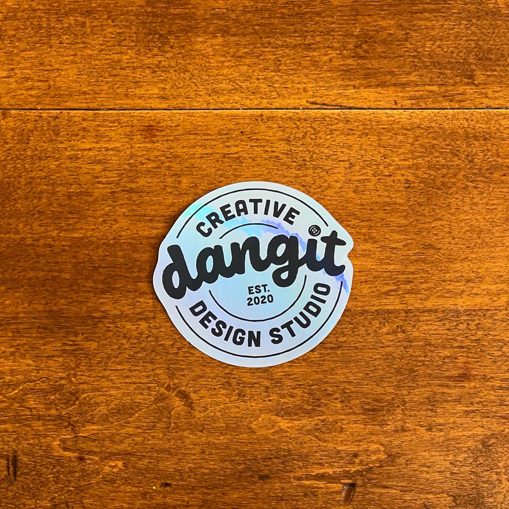 Dangit Design Sticker