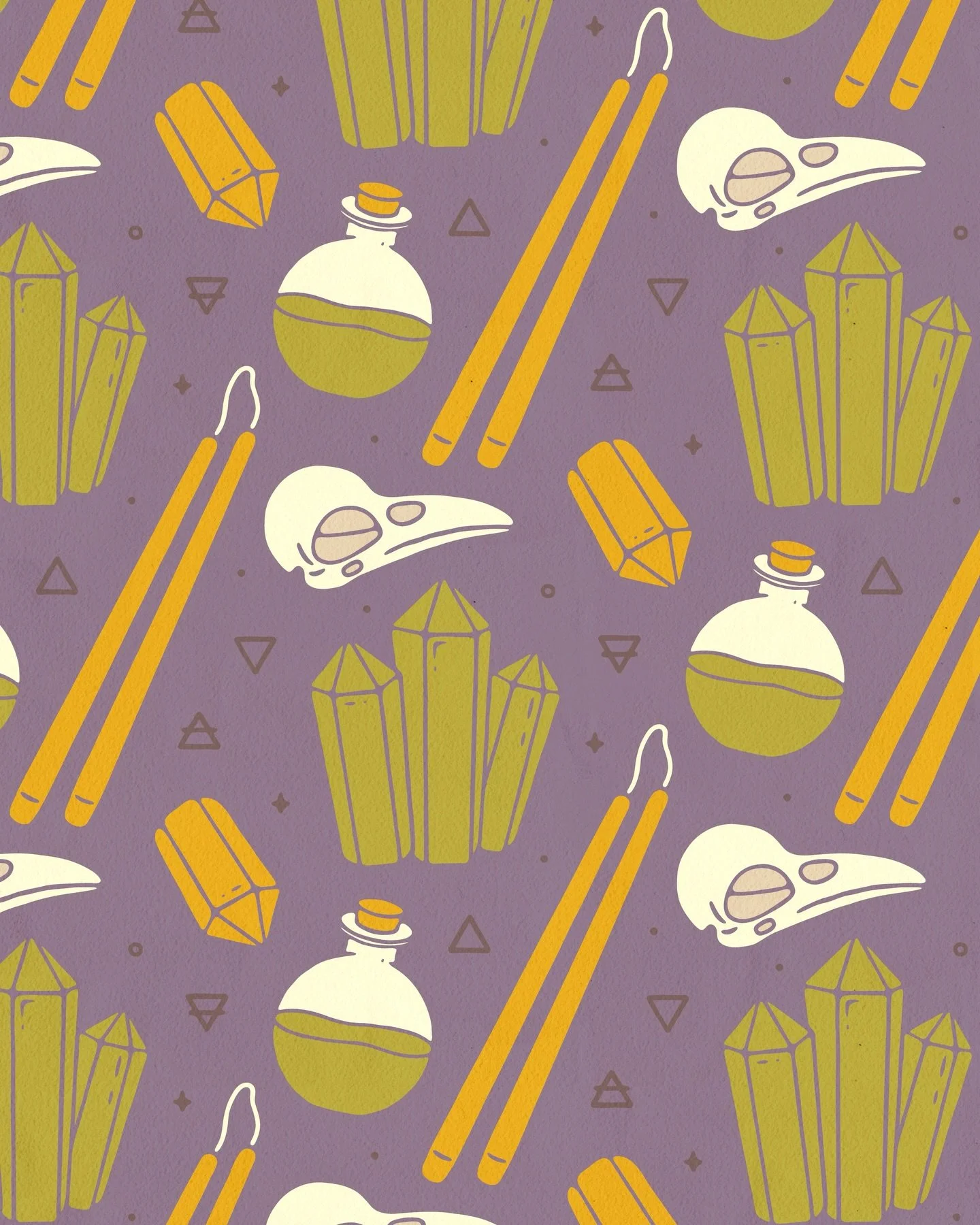 Days 17 &amp; 18 of @melanie.johnsson&rsquo;s Pattern Challenge. Worked up some magic for today&rsquo;s prompt Wicca. Wasn&rsquo;t 100% sure what to draw, but I&rsquo;m happy with how it turned out.🔮✨

#thepatternchallengebymel #thepatternchallengeb