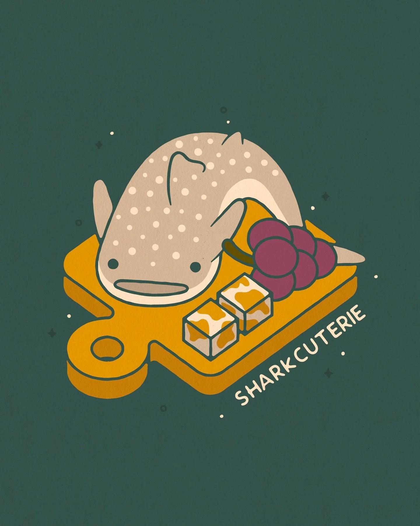 This guy has been living in my drafts for the last month. 🦈

#illustration #illustrator #whaleshark #sharkcuterie