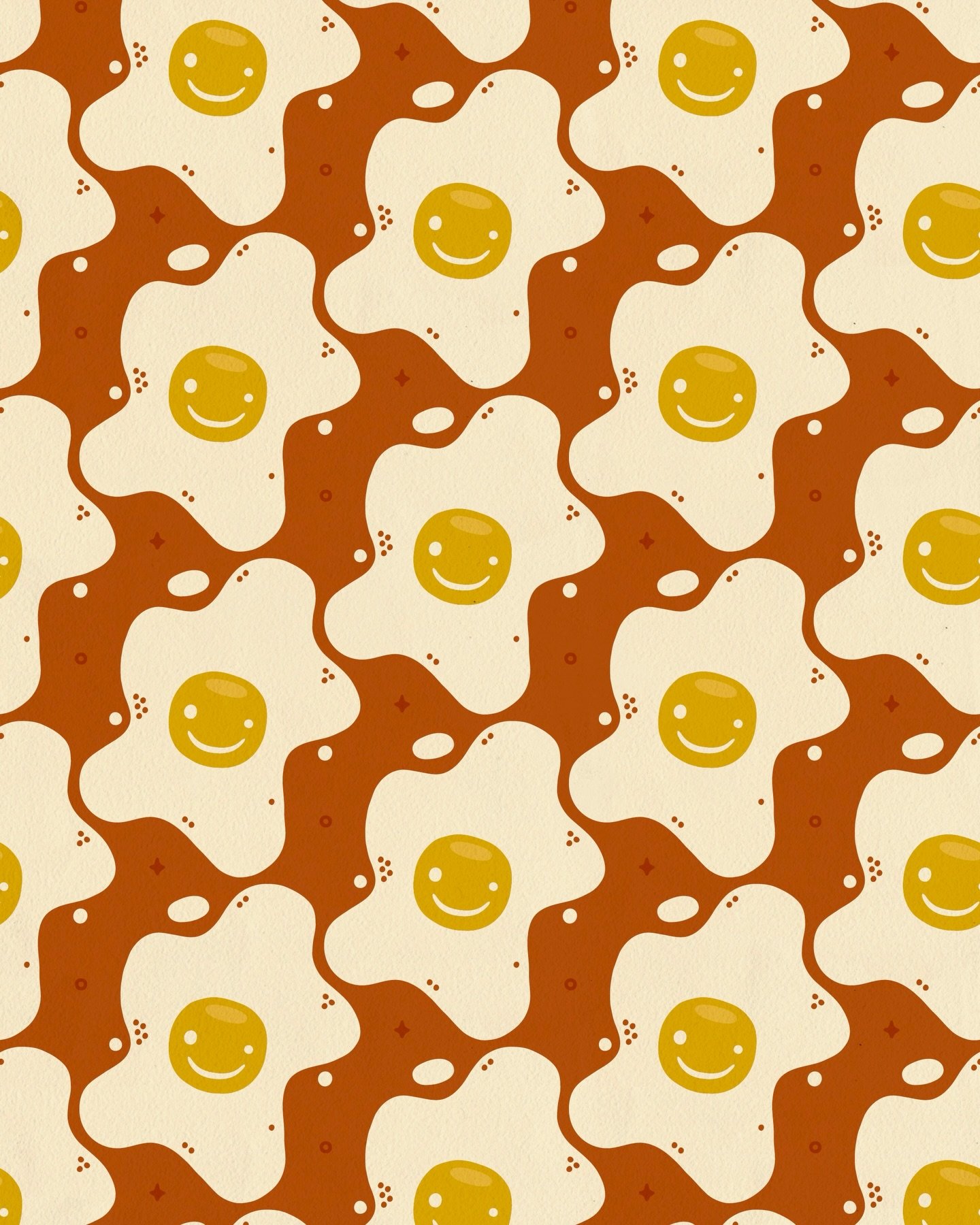 Eggs-tra eggs-tra, read all about it. 🫠🥚

#overeasy #illustration #patterndesign #eggs