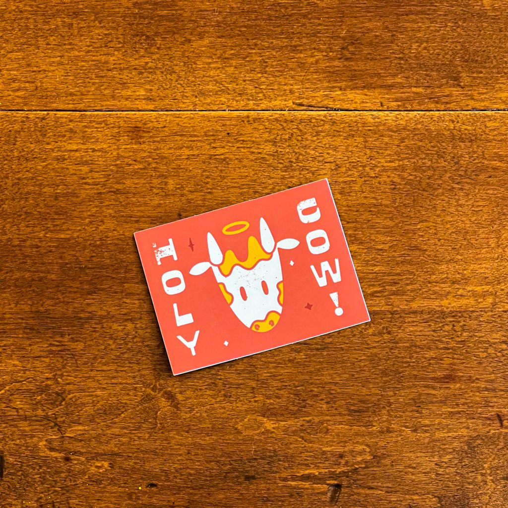 Holy Cow Sticker