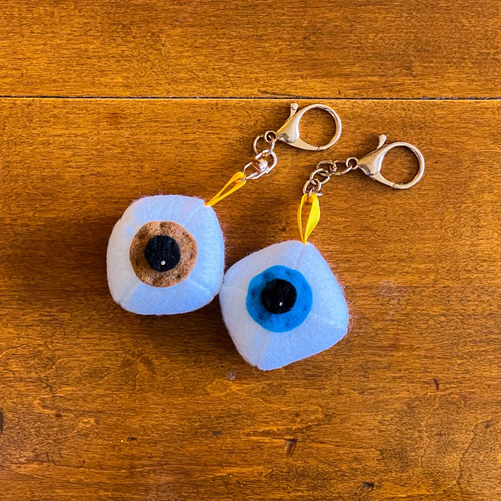 Plush Eye Keychain