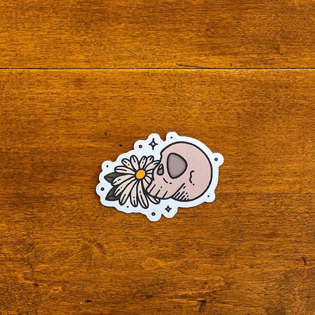 Death & Daisies Sticker