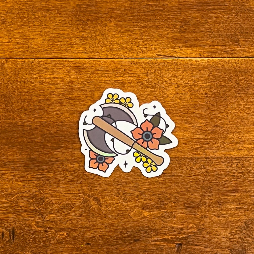 Battle Axe Beauty Sticker