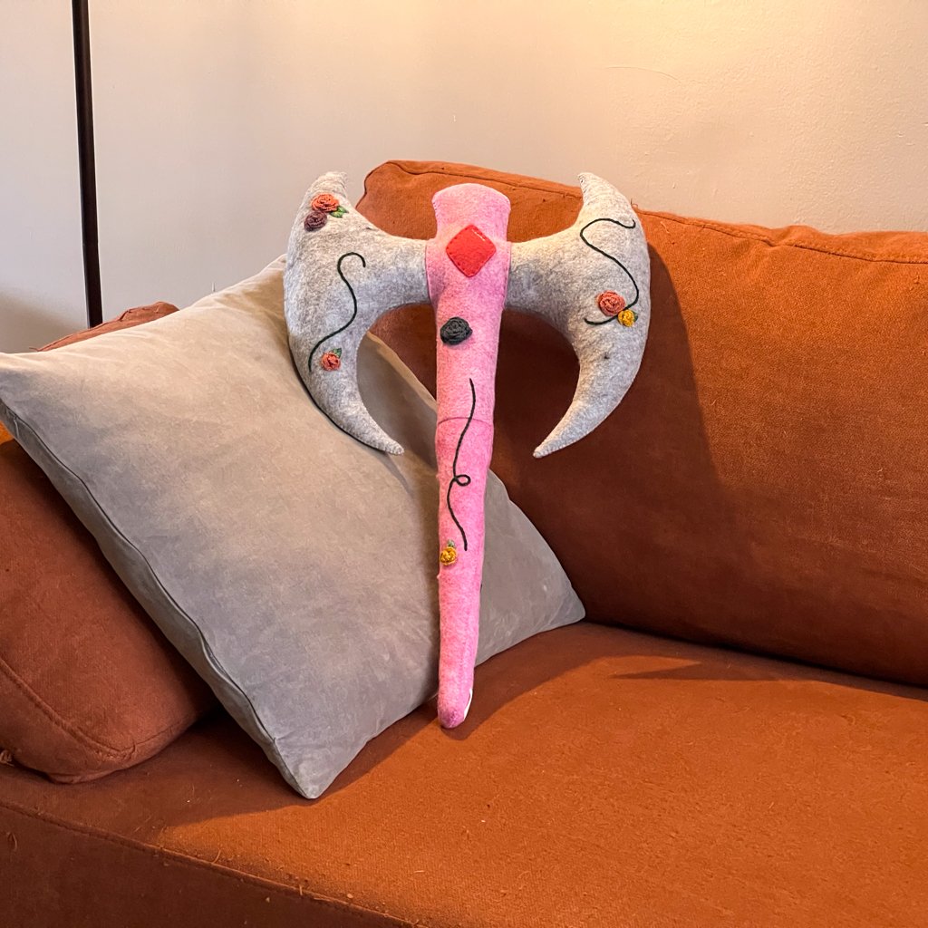 Embroidered Battle Axe Plush