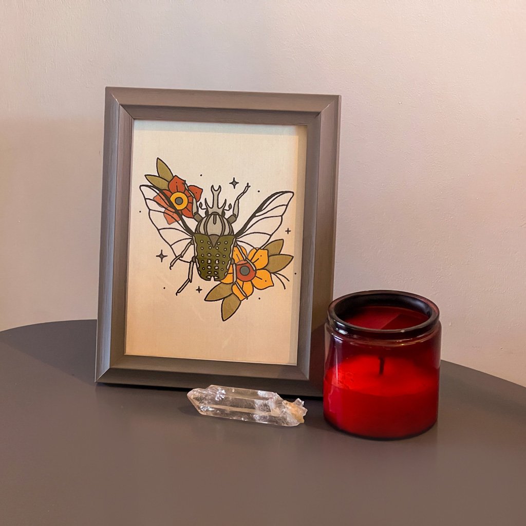 Flash Art Beetle Print