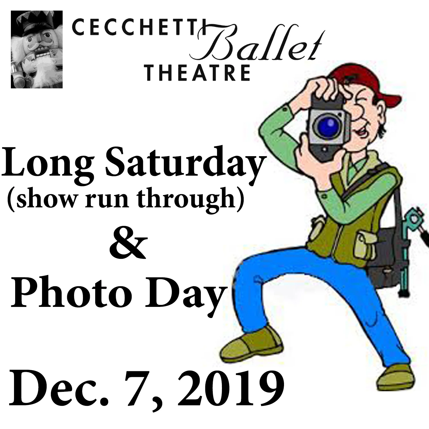 Long Saturday Dress Rehearsal/Photo Day at CDC