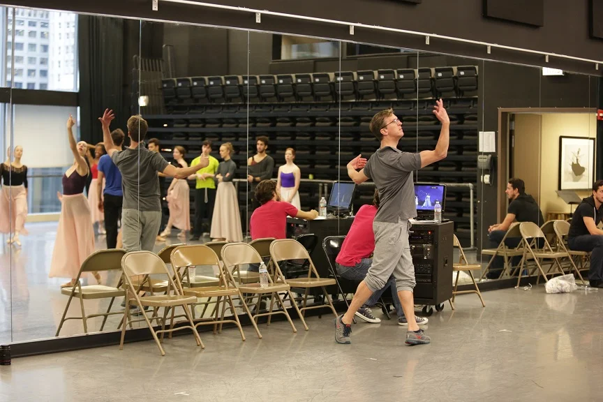 Ashley Wheater in rehearsal. Photo credit Cheryl Mann.