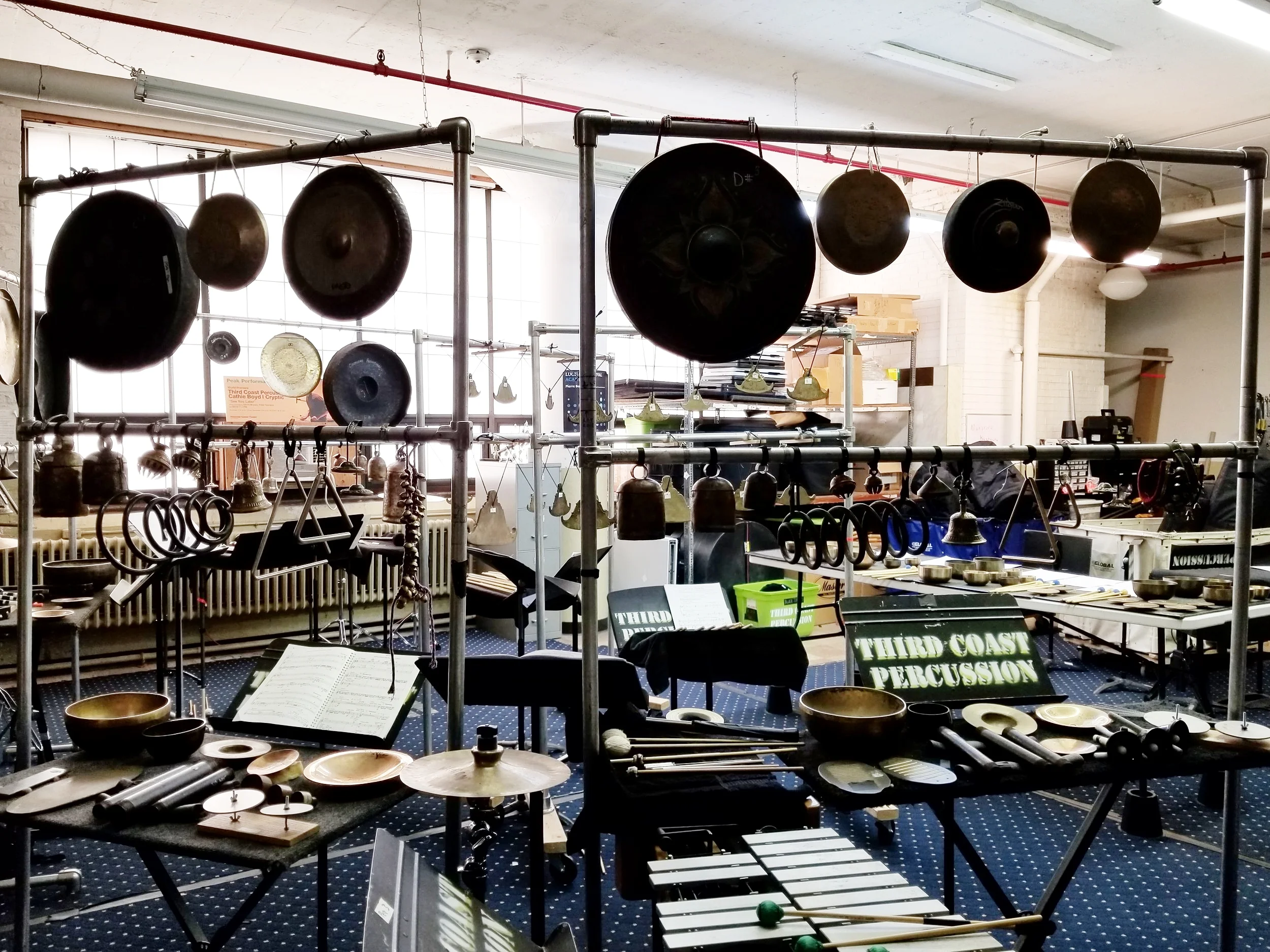 Inside Third Coast Percussion's studio