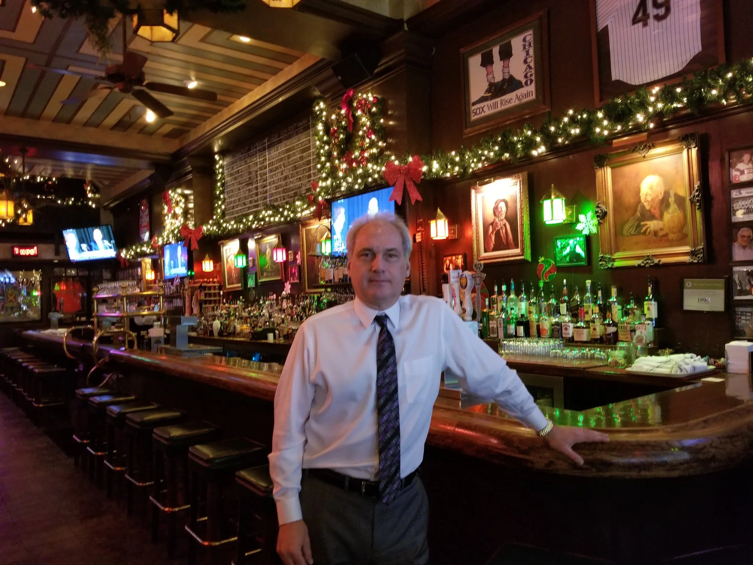 Miller's Pub co-owner, Aris Gallios