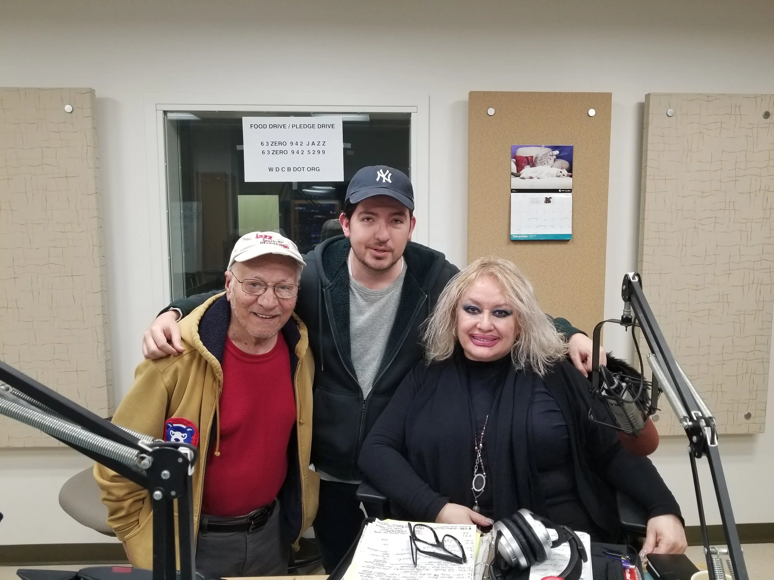 Victor Parra, WDCB's Gary ZIdek and Connie Parra