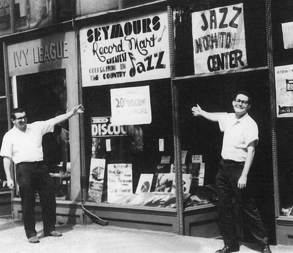 Bob Koester in front of what would become his first Chicago music store.