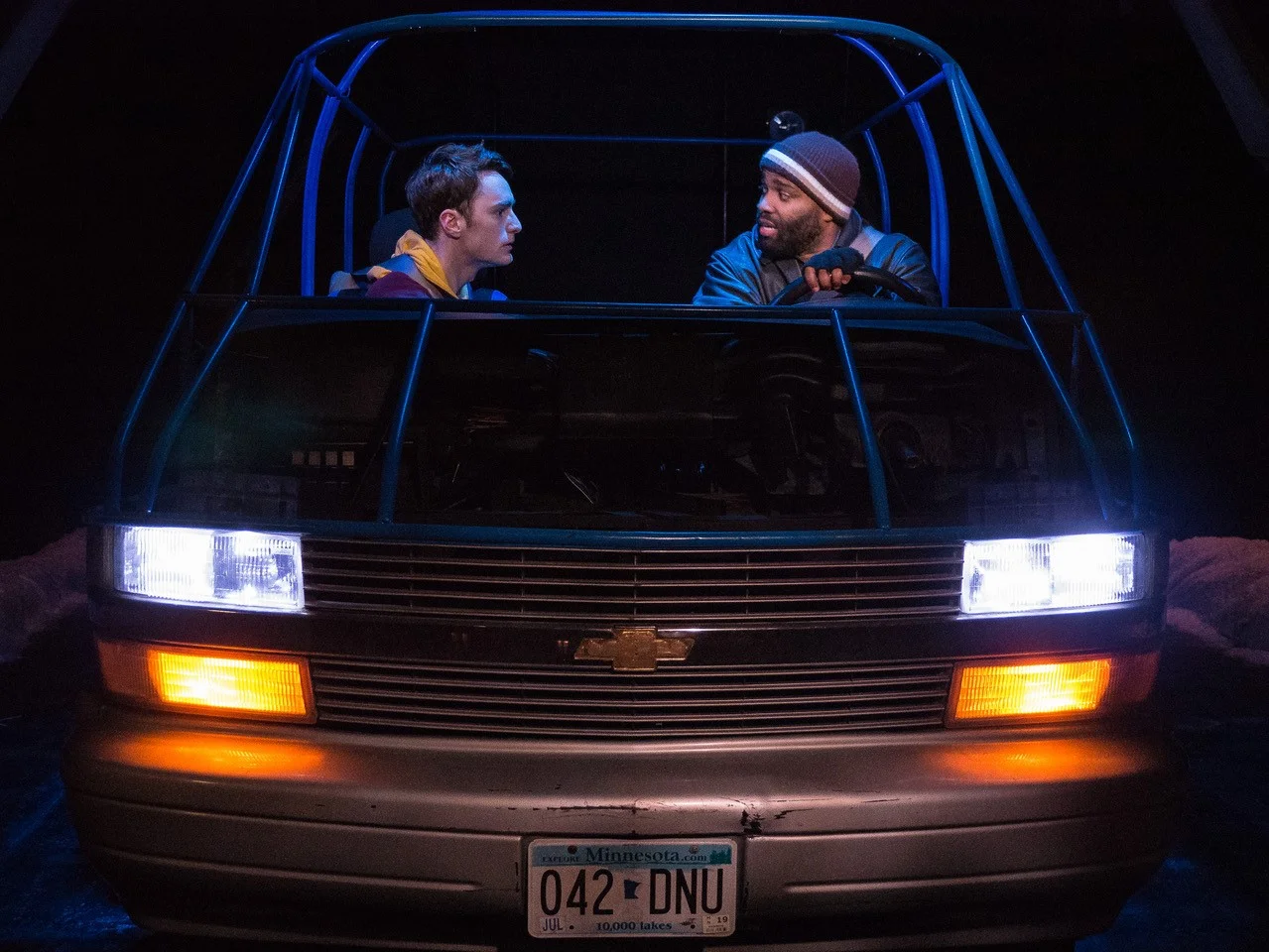Sam Hubbard and Terence Sims in DAMASCUS from Strawdog Theatre Company