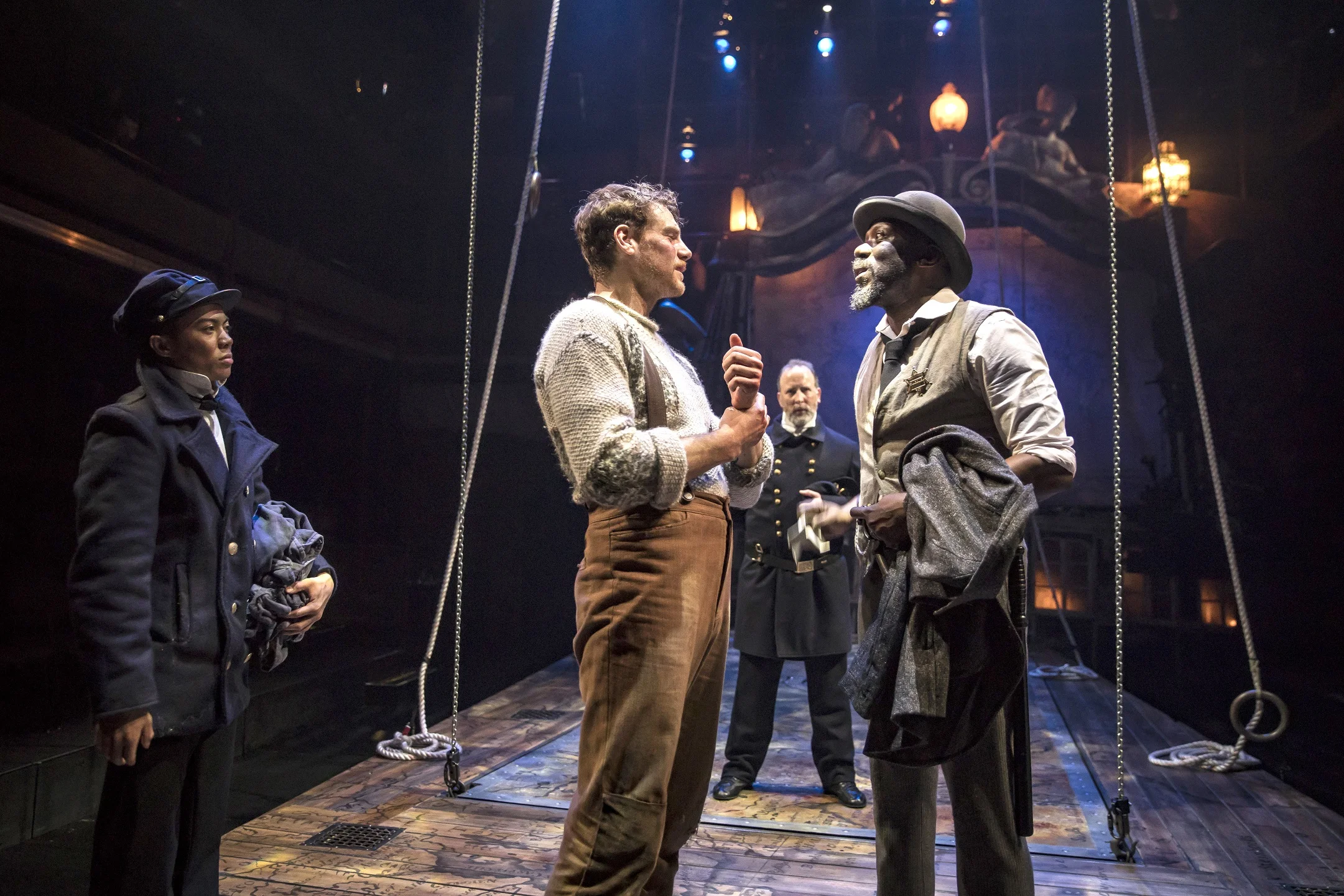 Glenn Dale Obrero, Water Briggs, Joe Dempsey, Edwin Lee Gibson in 20,000 LEAGUES UNDER THE SEAS. Photo by Liz Lauren
