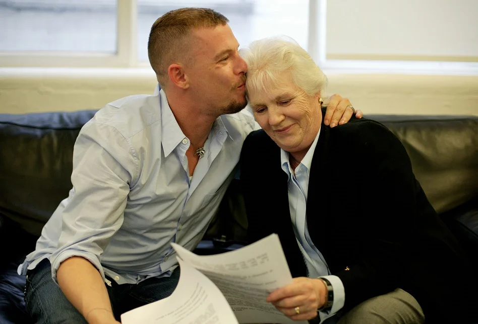 Alexander McQueen and his mom