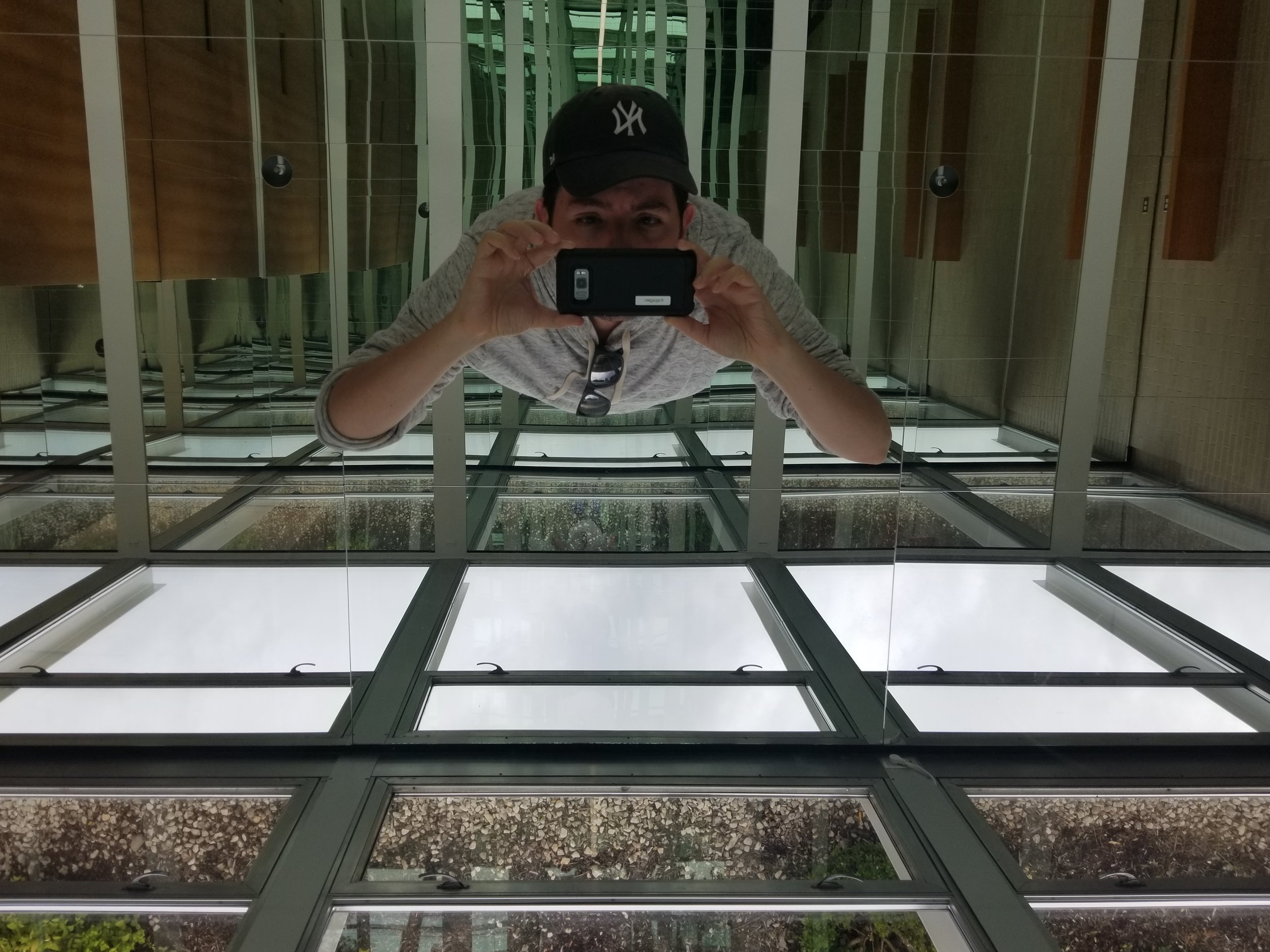 WDCB’s Gary Zidek looking up inside ASCENSION/DESCENSION