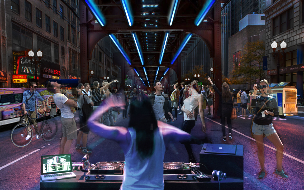 Rendering of The Wabash Lights